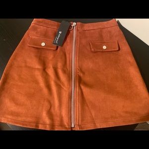 *BRAND NEW* Brown suede skirt